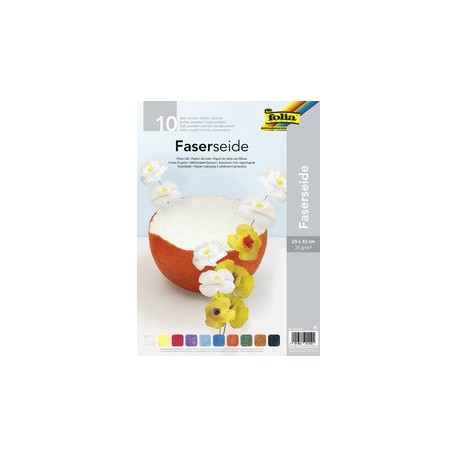 Folia soie de paille, 230 x 320 mm, 25 g/m2, assorti