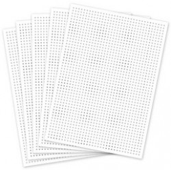 Folia carton à broder, 175 x 245 mm, blanc