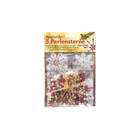 Folia kit d'étoiles en perles, 340 pièces, pastel