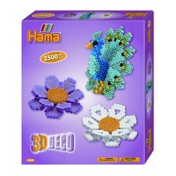 Hama perles à repasser midi 3d "déco", coffret cadeau