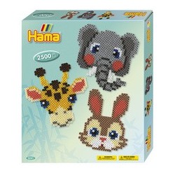 Hama perles à repasser midi "têtes d'animaux",coffret cadeau