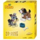 Hama perles à repasser midi 3d "chiens", coffret cadeau