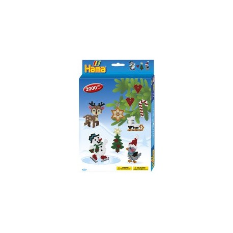 Hama perles à repasser midi "noel", coffret cadeau