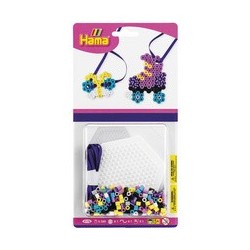 Hama perles à repasser midi "perles rayées roller", blister