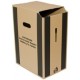 Smartboxpro corbeille à papier en carton,35 litres, brun (LOT DE 5)