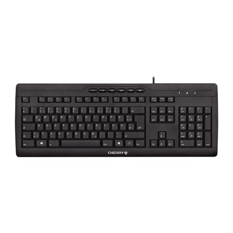 Cherry clavier azerty stream 3.0 usb, avec fil, noir