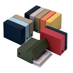 Esselte boîte transfert, en carton, aspect toilé, rouge (LOT DE 5)