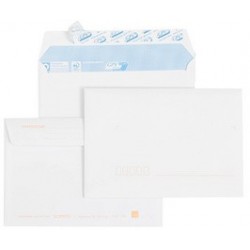 Gpv enveloppes précasées, c6, 114 x 162 mm, blanc