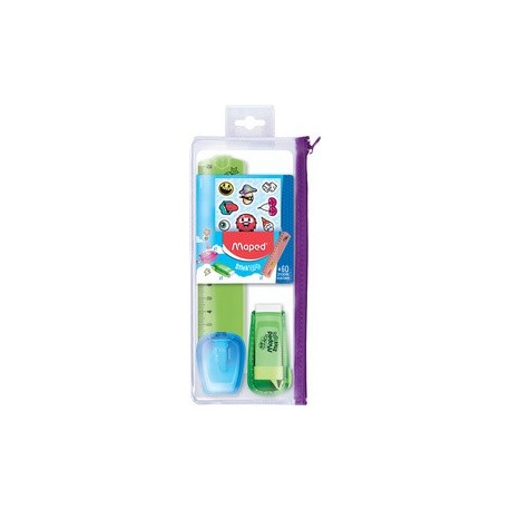 Maped trousse stick'art, équipé, transparente