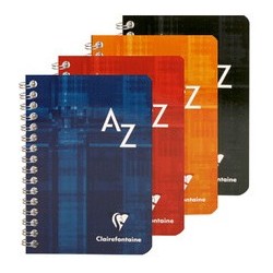 Clairefontaine répertoire spirale, 95 x 140 mm,quadrillé 5x5 (LOT DE 5)