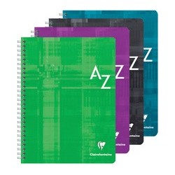 Clairefontaine répertoire spirale,170 x 220 mm,quadrillé 5x5 (LOT DE 5)