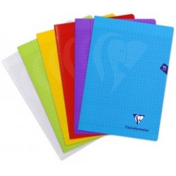 Clairefontaine cahier piqûre mimesys, a4, quadrillé 5x5 (LOT DE 10)