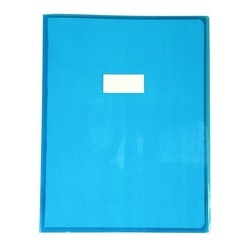 Calligraphe protège-cahier, 240 x 320 mm, blau transparent (LOT DE 10)