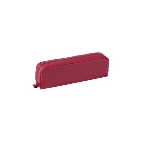 Clairefontaine trousse cuir rectangulaire, rouge