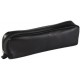 Clairefontaine trousse plate, cuir noir