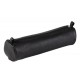 Clairefontaine trousse ronde, cuir noir vieilli