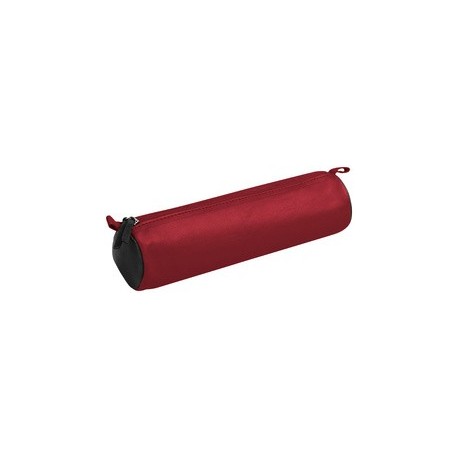 Clairefontaine trousse cuir ronde, bicolore, orange/marron