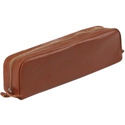 Clairefontaine trousse cuir rectangulaire, chataîn