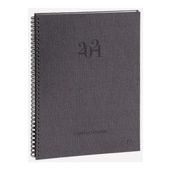 Exacompta agenda de bureau "consultations w", 2021, gris