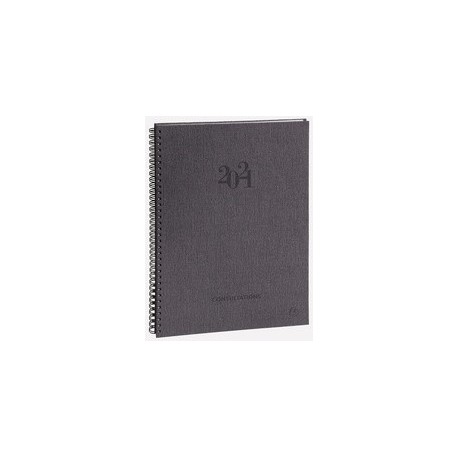 Exacompta agenda de bureau "consultations w", 2021, gris
