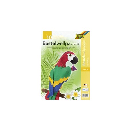 Folia carton ondulé pour travaux manuels, 250 x 350 mm