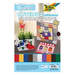 Folia feutrine de bricolage, 200 x 300 mm, autoadhésif