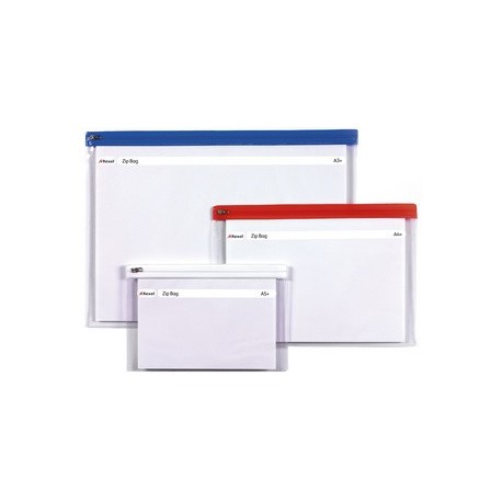 Rexel pochette à fermeture éclair, a5, pvc, couleurs