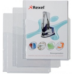 Rexel housse prospectus avec pochette pliable, a4, pvc