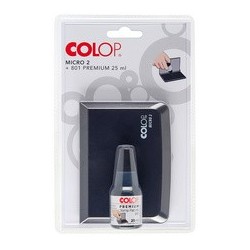 Colop set cassette d'encrage + encre, noir