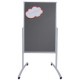 Franken chevalet de conférence combi pro, (l)760x(h)1.210 mm