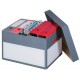 Smartboxpro boîte d'archives/transport l, à couvercle, gris (LOT DE 5)
