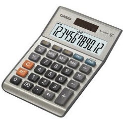 Casio calculatrice de bureau ms-120 bm, solaire/pile