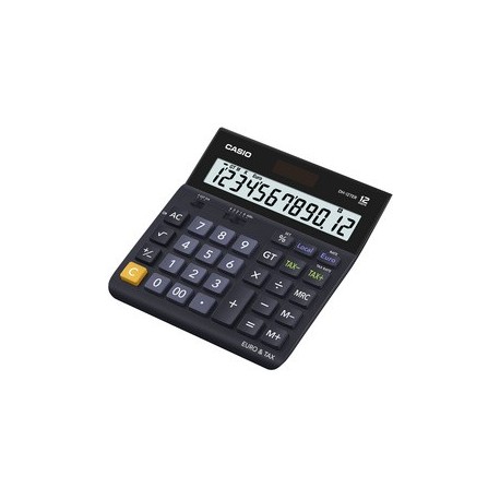 Casio calculatrice de bureau dh-12 ter, solaire / pile