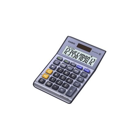 Casio calculatrice de bureau ms-120 ter ii, solaire / pile