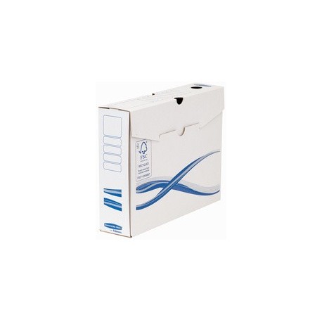 Fellowes boîte à archives bankers box basic, (l)200 mm, bleu (LOT DE 25)