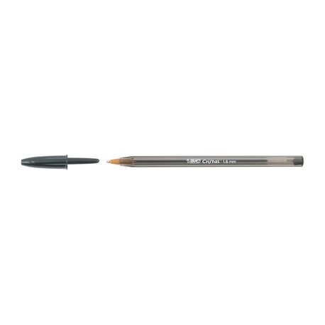 Bic stylo à bille cristal large, couleur de l'encre: noir