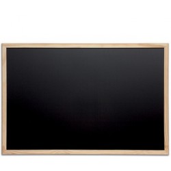Maul tableau avec cadre en bois, (l)800 x (h)600 mm, noir