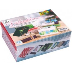 Folia kit de boîtes-cadeau "noel", imprimé, kit de 6