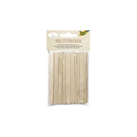 Folia bâtonnets en bois, longueur : 114 mm, assorti