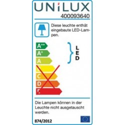 Unilux lampe de bureau led lucy, blanc