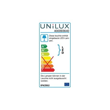 Unilux lampe de bureau led lucy, blanc