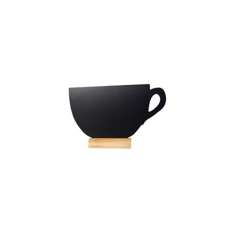 Securit ardoise de table silhouette "tasse"