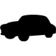 Securit ardoise murale silhouette "auto"