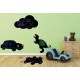 Securit ardoise murale silhouette "dino"