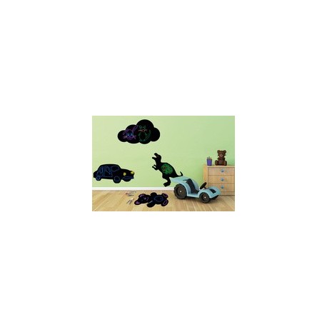 Securit ardoise murale silhouette "dino"