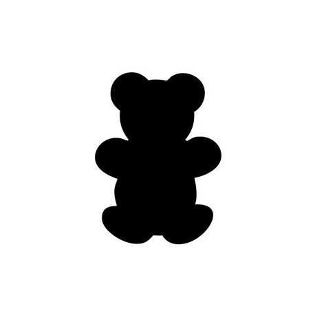 Securit ardoise murale silhouette "ours"