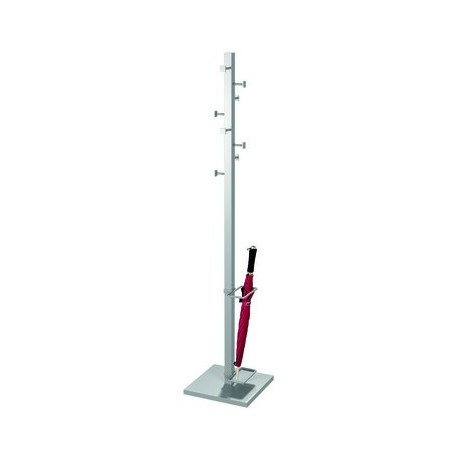 Kerkmann portemanteau sur pied slimline, 8 crochets, gris