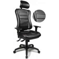 Topstar fauteuil de bureau "head point rs", noir / noir