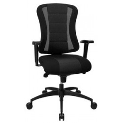 Topstar fauteuil de bureau "soft point syncro", noir / bleu