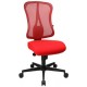 Topstar fauteuil de bureau "art comfort net", rouge / rouge